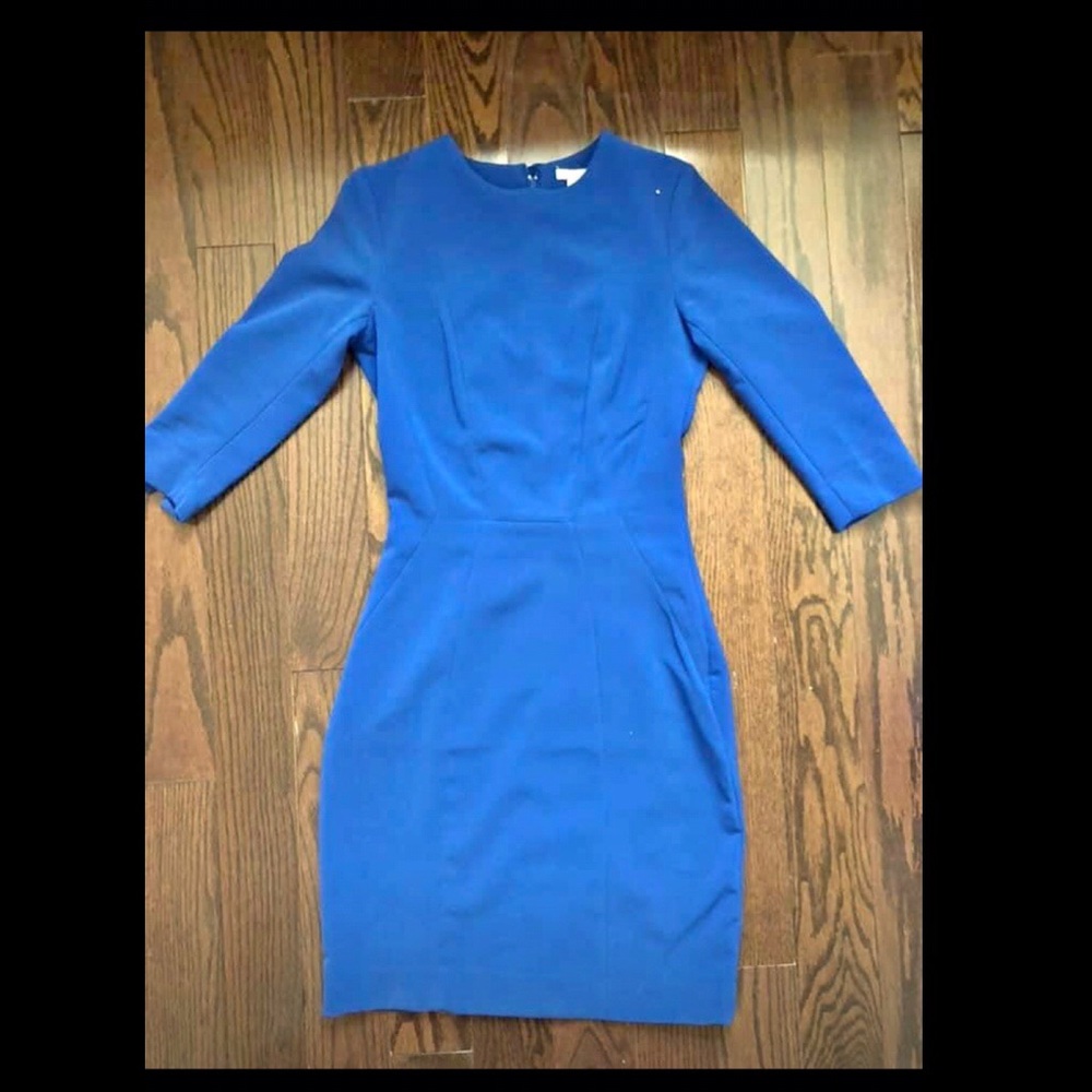 Elegant blue - Office Dress
